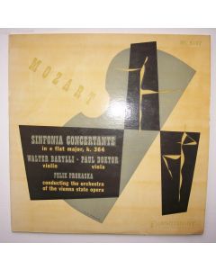 Mozart (1756-1791) • Sinfonia Concertante LP • Walter Barylli & Paul Doktor