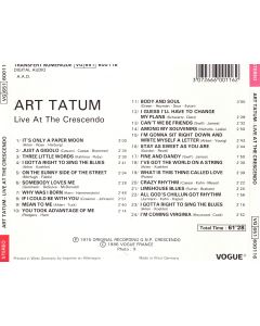 Art Tatum • Live at the Crescendo CD