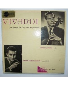 Antonio Janigro: Vivaldi • Six Sonatas for Cello and Harpsichord op. 14 LP