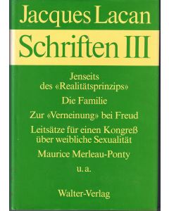 Jacques Lacan • Schriften III