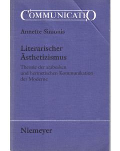 Annette Simonis • Literarischer Ästhetizismus