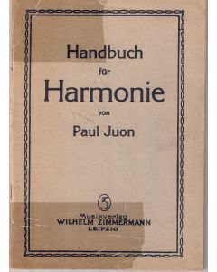 Paul Juon • Handbuch für Harmonie