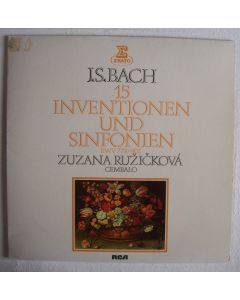 Zuzana Ruzickova: Bach (1685-1750) • 15 Inventionen und Sinfonien LP