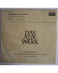 Peter Pears | Julian Bream • Altenglische Lautenlieder LP