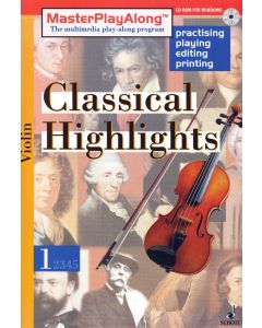 Master Play Along • Violin #1 Classical Highlights CD-Rom