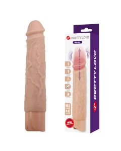 PRETTY LOVE - KESSLER REALISTISCHER VIBRATIONSDILDO MIT 10 VIBRATIONSMODI UND 10 STÖSSEN, 22 CM NATÜRLICH