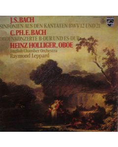 Bach (1685-1750) • Sinfonien aus den Kantaten BWV 12 und 21 LP • Heinz Holliger