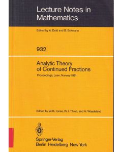 Analytic Theory of Continued Fractions