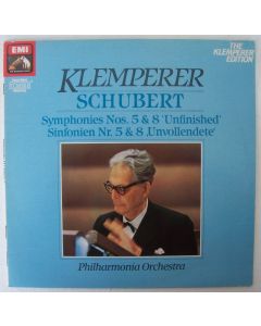 Otto Klemperer: Franz Schubert (1797-1828) • Symphonies Nos. 5 & 8 Unfinished LP