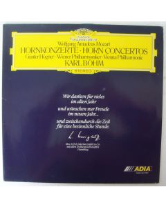 Mozart (1756-1791) • Hornkonzerte - Horn Concertos LP • Günter Högner