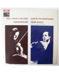Yehudi Menuhin | Pierre Boulez • Berg | Bartók LP