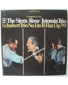 The Stern / Rose / Istomin Trio: Schubert (1797-1828) • Trio No. 1 in B-flat LP