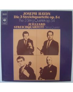 Juilliard String Quartet: Haydn (1732-1809) • Die 3 Streichquartette op. 54 LP