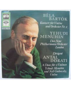 Yehudi Menuhin: Béla Bartók (1881-1945) • Violinkonzert Nr. 2 LP