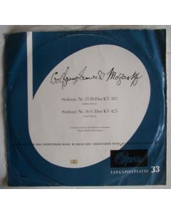 Mozart (1756-1791) • Sinfonie Nr. 35 (Haffner) & Nrr. 36 (Linzer) LP