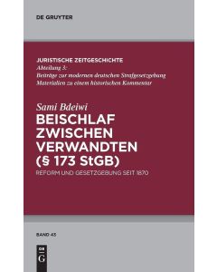 Sami Bdeiwi • Beischlaf zwischen Verwandten (§ 73 StGB)