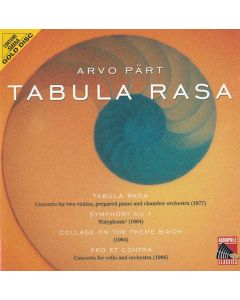 Arvo Pärt • Tabula Rasa CD
