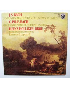 Bach (1685-1750) • Sinfonien aus den Kantaten BWV 12 und 21 LP • Heinz Holliger