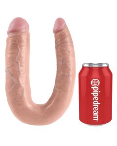 KING COCK - DOPPELPENETRATIONSDILDO 17.8 CM NATÜRLICH