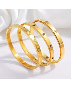 Vergoldete Herren-Armreife