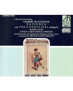 Gilbert & Sullivan • Patience and The Gondoliers 2 CDs • Malcolm Sargent