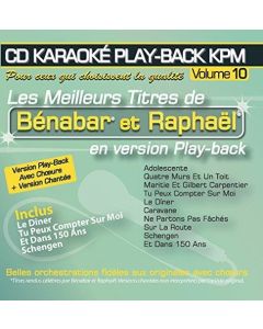 Karaoké Play-Back KPM Vol. 10 • Benabar et Raphaël CD