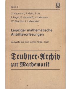 Leipziger mathematische Antrittsvorlesungen
