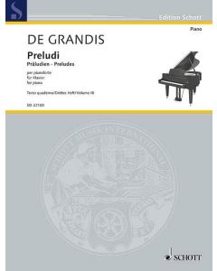 Renato de Grandis (1927-2008 • Präludien für Klavier. Drittes Heft