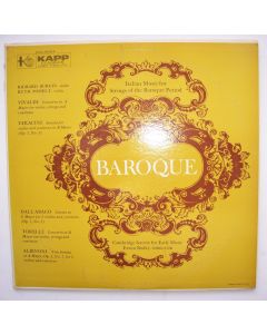 Baroque • Italian Music for Strings of the Baroque Period LP