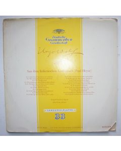 Hugo Wolf (1860-1903) • Aus dem Italienischen Liederbuch LP • Irmgard Seefried