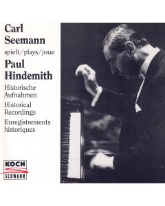 Carl Seemann spielt / plays Paul Hindemith CD