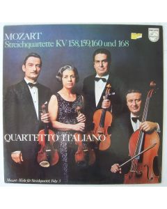 Quartetto Italiano: Mozart • Streichquartette KV 158, 159, 160 und 168 LP