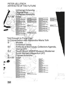 Peter Jellitsch • Artifacts of the Future