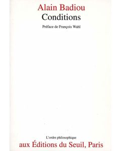 Alain Badiou • Conditions