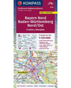 Kompass • Großraum-Radtourenkarte 3710