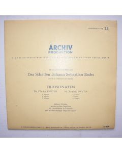 Bach (1685-1750) • Triosonaten Nr. 1 & Nr. 2 10" • Helmut Walcha