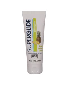 HOT - SUPERGLIDE ESSBARER GLEITMITTEL AUF WASSERBASIS ANANAS 75 ML