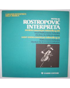 Mstislav Rostropovich • Dvorak & Saint-Saens - Concertos for Violoncello LP