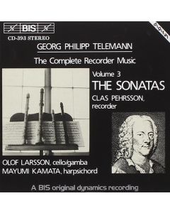 Telemann (1681-1767) • The Complete Recorder Music, Volume 3: The Sonatas CD