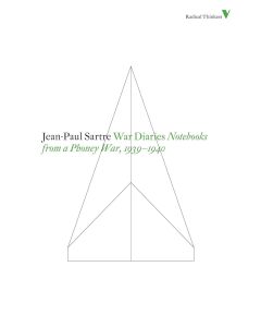 Jean-Paul Sartre • War Diaries