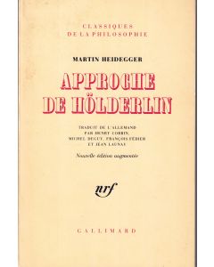 Martin Heidegger • Approche de Hölderlin