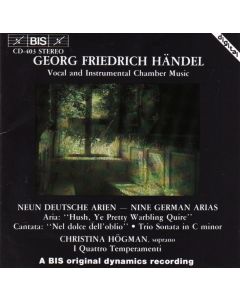 Georg Friedrich Händel (1685-1759) • Vocal and Instrumental Chamber Music CD