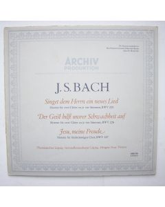 Johann Sebastian Bach (1685-1750) • Singet dem Herrn ein neues Lied LP • Kurt Thomas