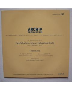Bach (1685-1750) • Triosonaten Nr. 3 & Nr. 4 10" • Helmut Walcha