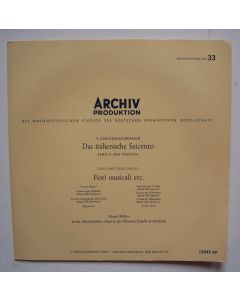 Girolamo Frescobaldi (1583-1643) • Fiori musicali etc. 10"