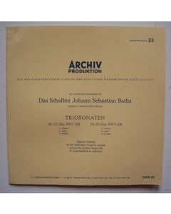Bach (1685-1750) • Triosonaten Nr. 5 & Nr. 6 10" • Helmut Walcha