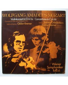 Gidon Kremer & Tatjana Grindenko: Mozart (1756-1791) • Violinkonzert in G / Concertone in C LP
