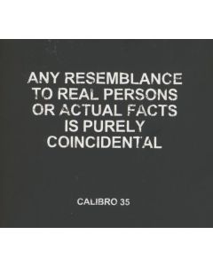Calibro 35 - Any Resemblance To Real Persons Or... CD