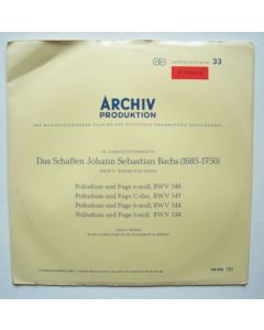 Johann Sebastian Bach (1685-1750) • Werke für Orgel: Serie F LP • Helmut Walcha-1