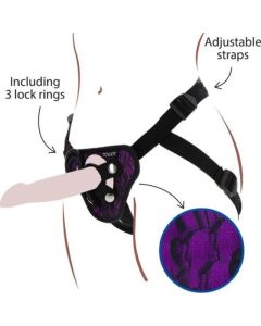 GET REAL - STRAP-ON-SPITZENGESCHIRR LILA